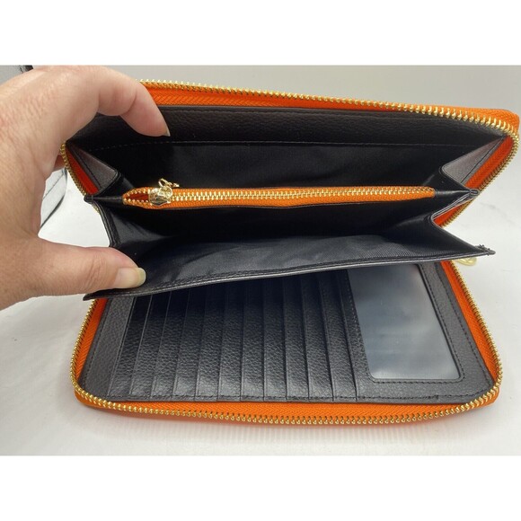 Walk Arrive Women’s Leather Tribal Hieroglyphics Multi Colors Wristlet Purse Boh - Picture 5 of 10